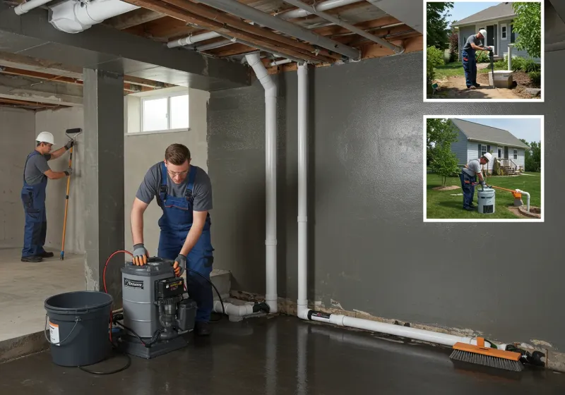 Basement Waterproofing and Flood Prevention process in Kinsey, AL